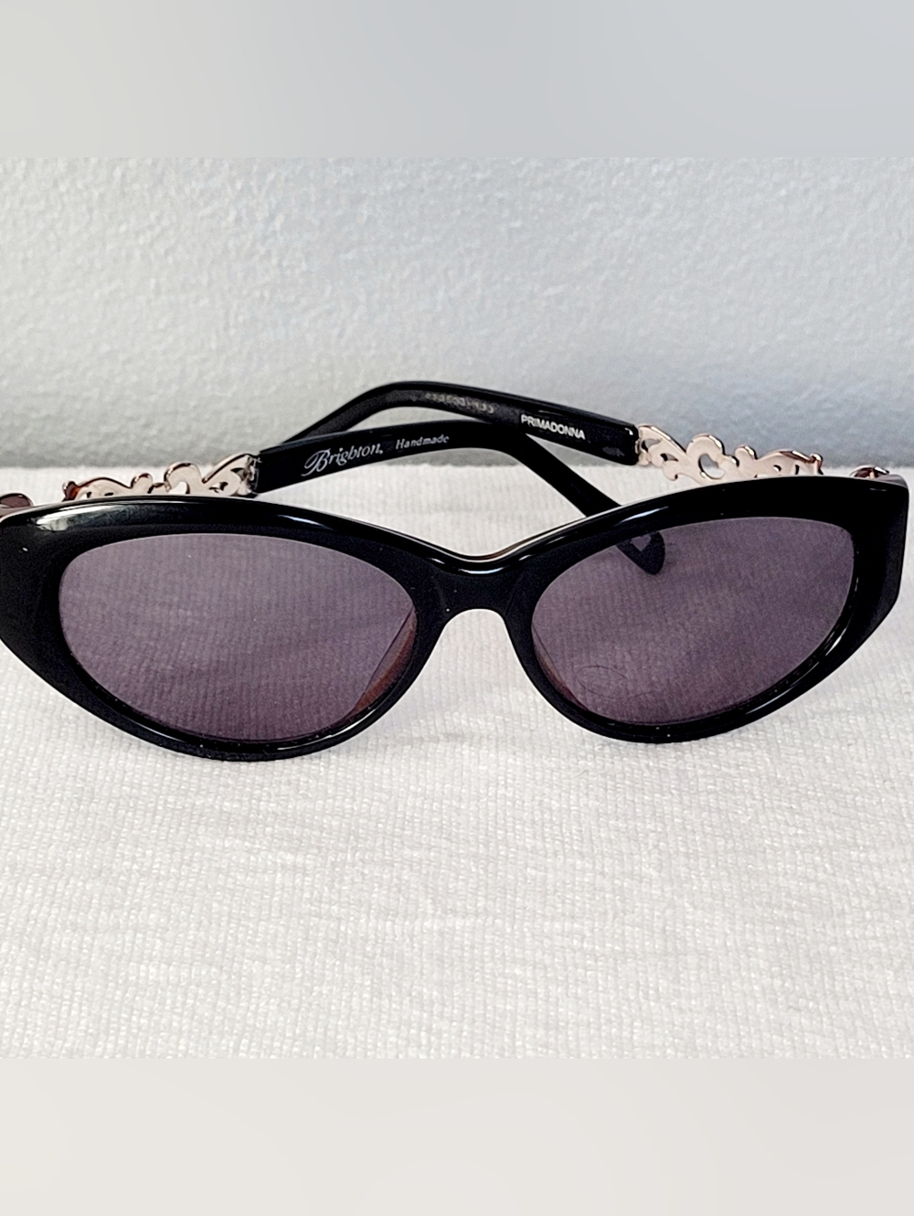 Brighton Sunglasses Primadonna Black A10623-135 53/16 Handmade